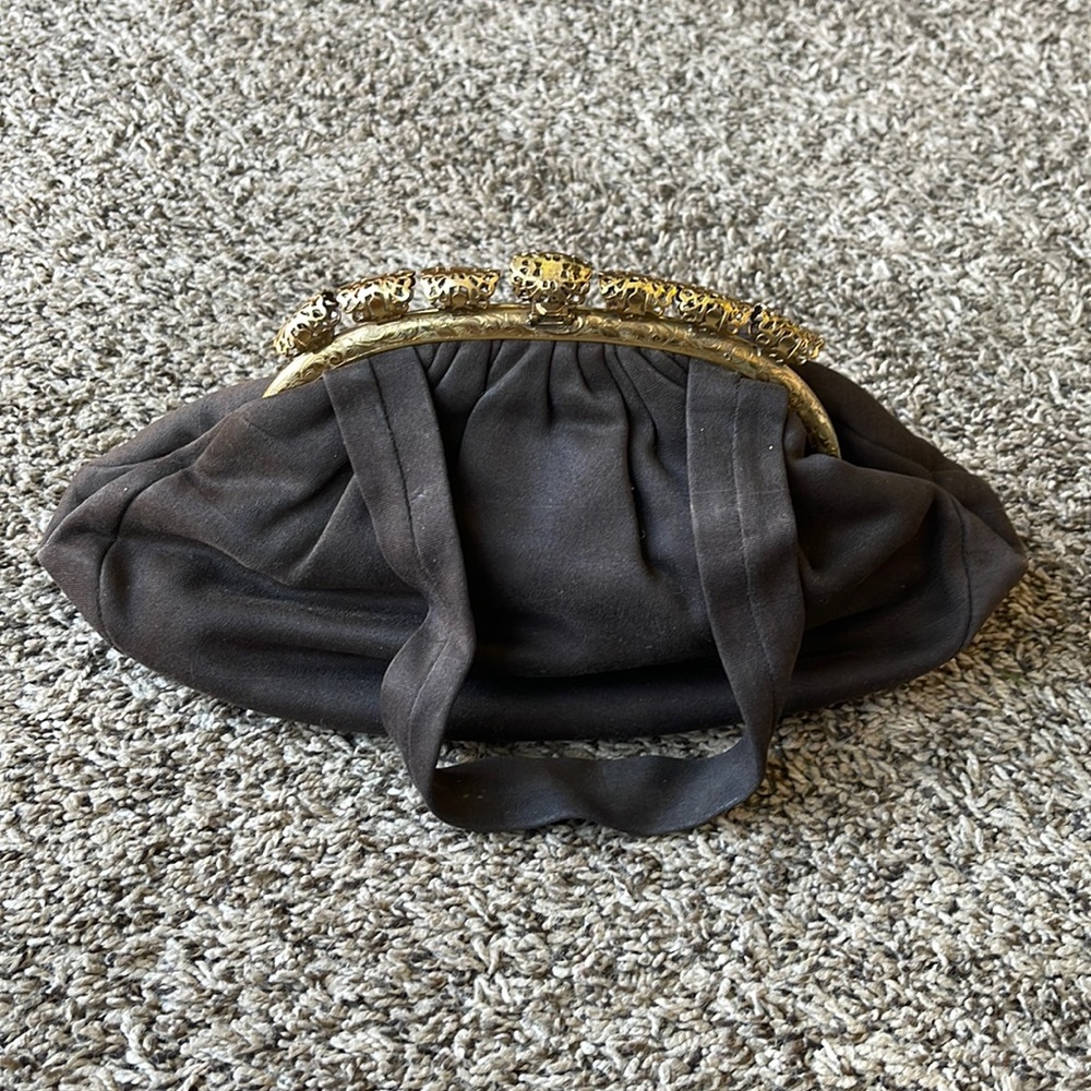 Vintage handbag Brown/purple pre owned